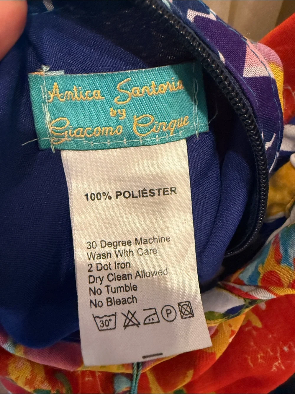 Yellow Lemon Print Hobo Bag on Blue & White Stripe - Brand Unspecified
